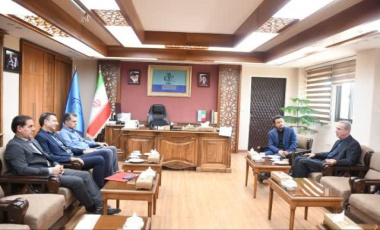 دیدار رایزن علمی ایران در ترکیه و اروپای شرقی با رئیس دانشگاه تبریز